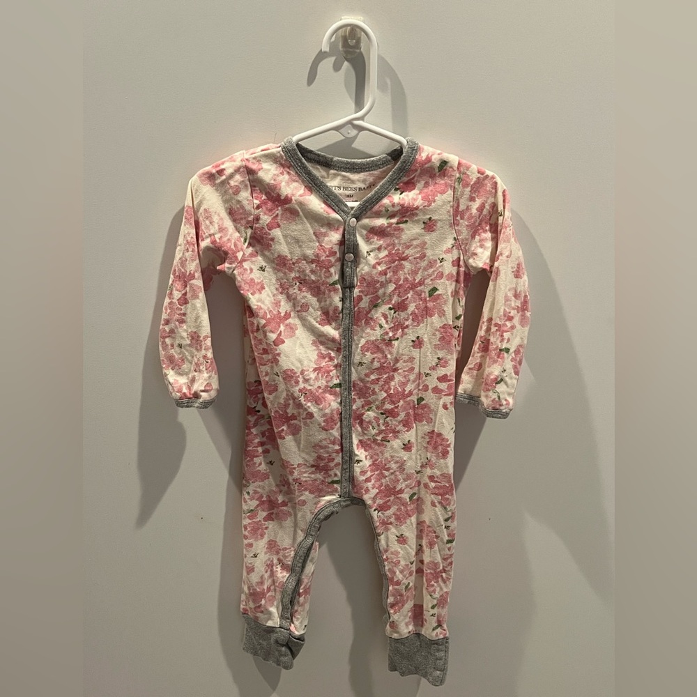 Burt’s Bees Baby Floral Pink Pajamas